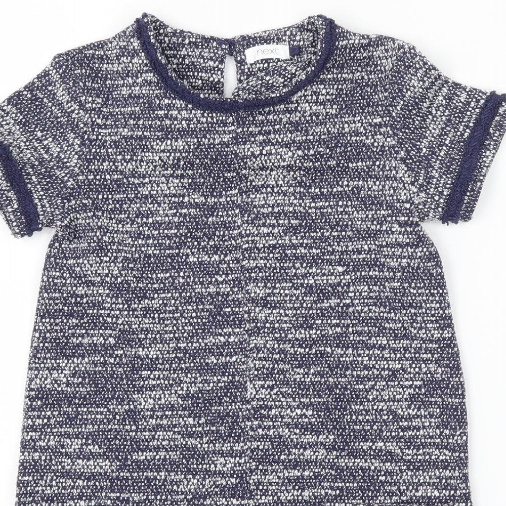 NEXT Girls Blue  Jersey T-Shirt Dress  Size 6 Years
