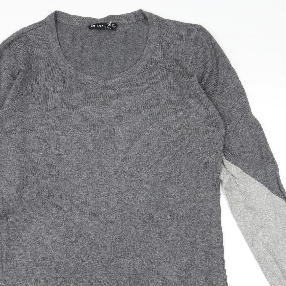 ESMARA Womens Grey  Knit T-Shirt Dress  Size 18