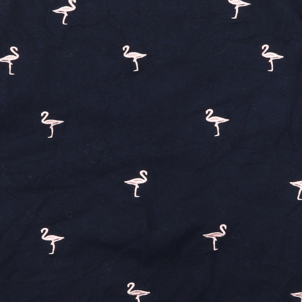 Bonmarché Womens Blue  Knit Pullover Jumper Size 14  - Flamingo