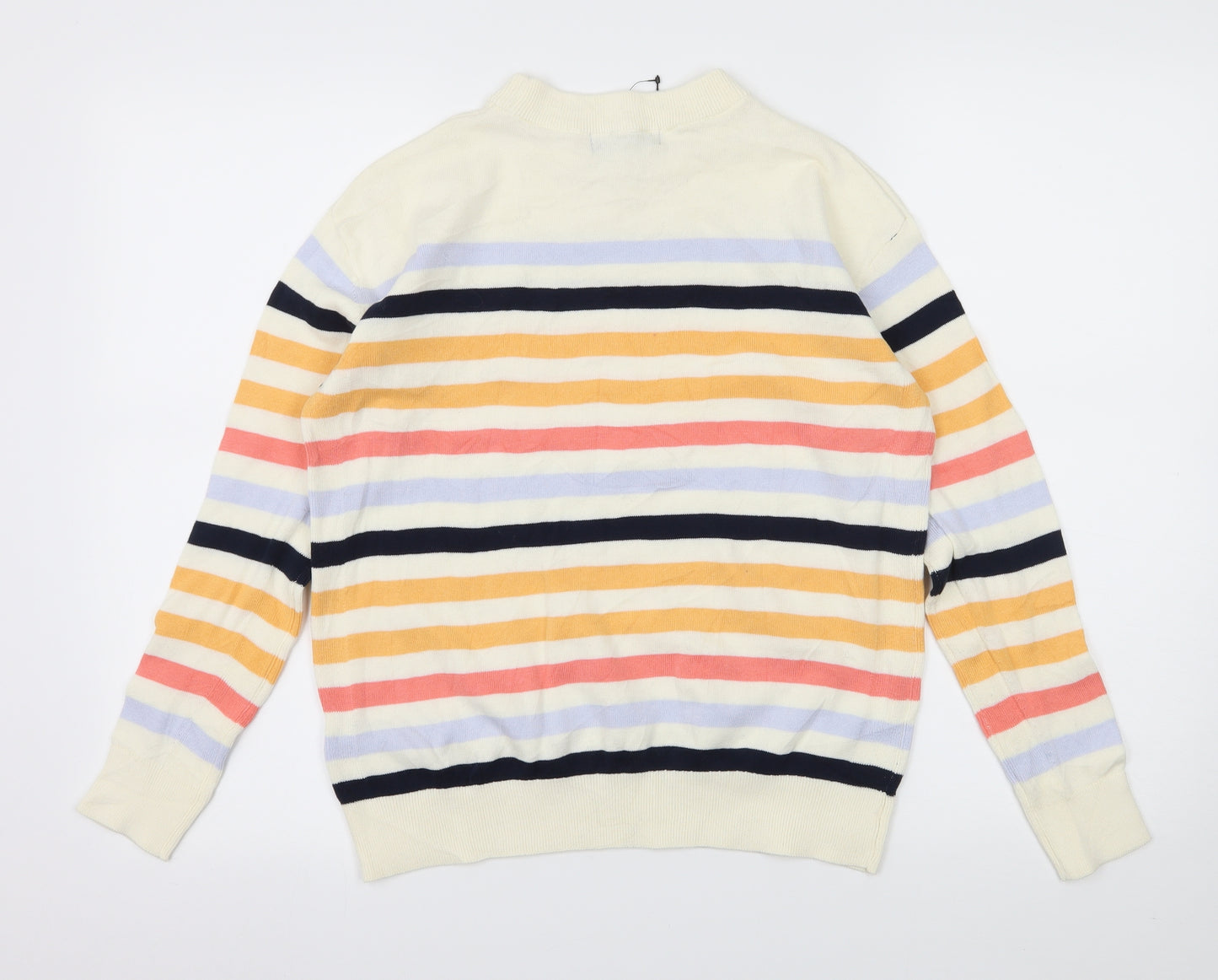 Marks and Spencer Womens Multicoloured Striped Knit Pullover Jumper Size S