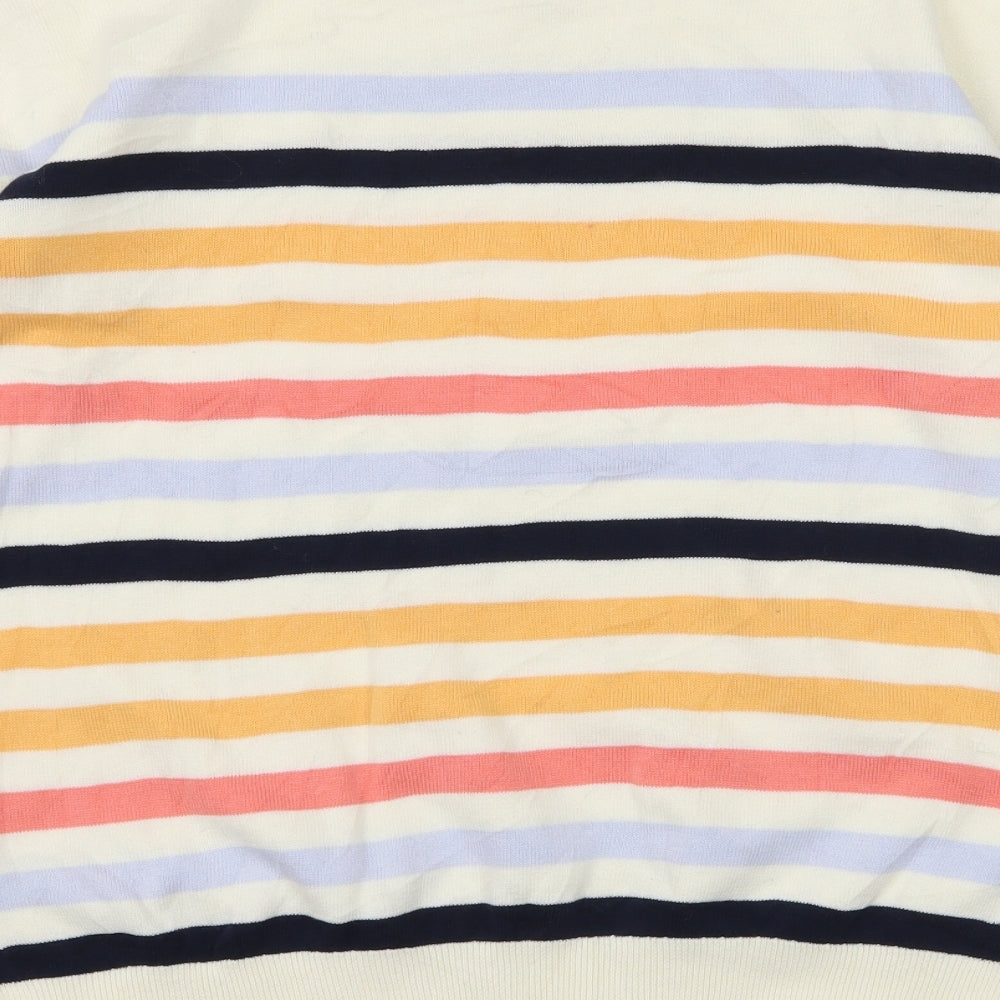 Marks and Spencer Womens Multicoloured Striped Knit Pullover Jumper Size S
