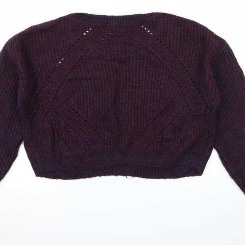 Miss Selfridge Womens Blue  Knit Pullover Jumper Size 14