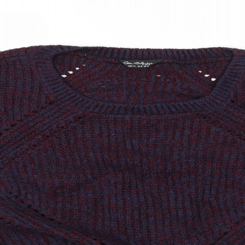 Miss Selfridge Womens Blue  Knit Pullover Jumper Size 14