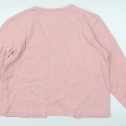 Bonmarché Womens Pink  Knit Pullover Jumper Size L