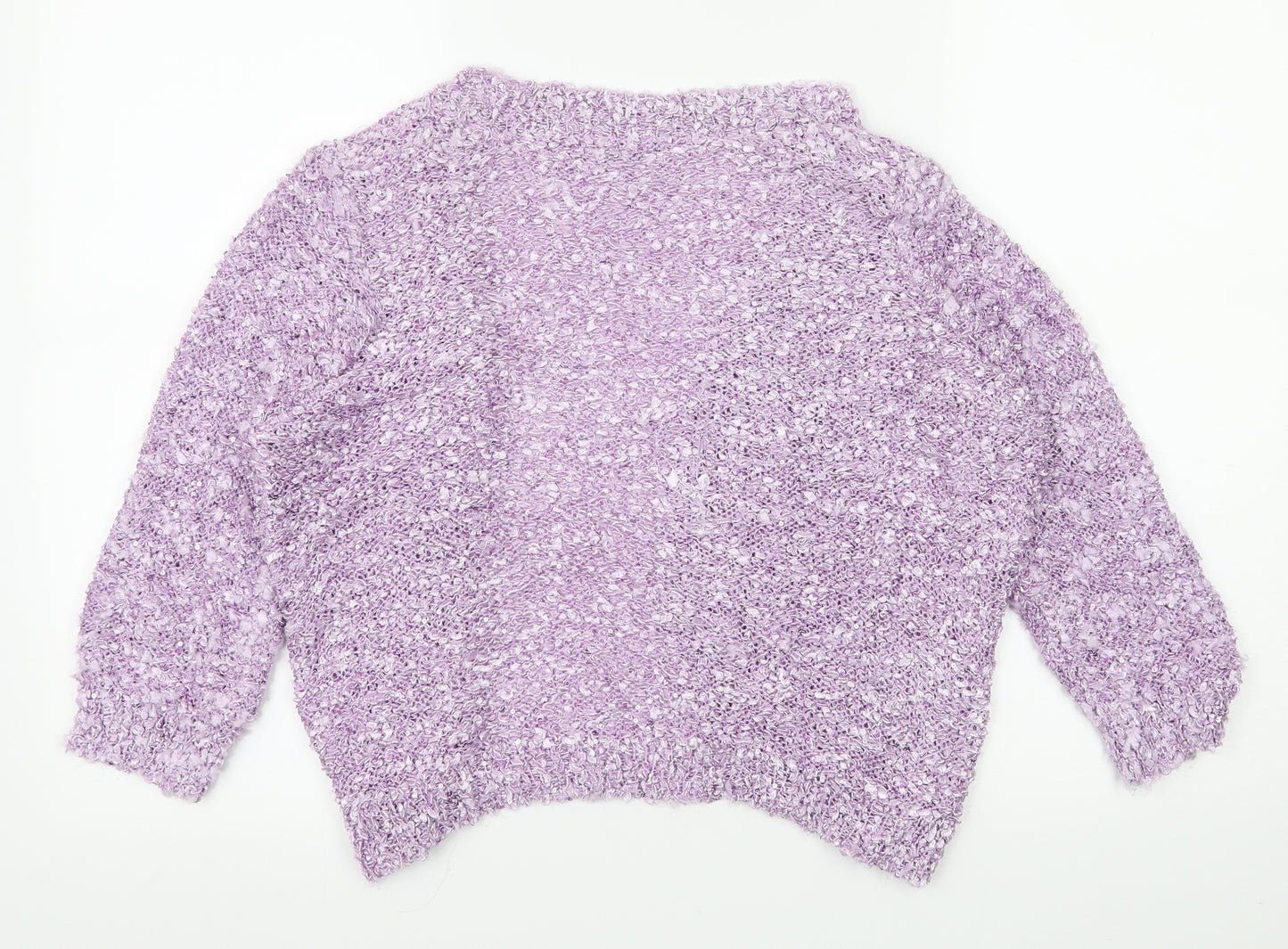 Bonmarché Womens Purple  Knit Cardigan Jumper Size M