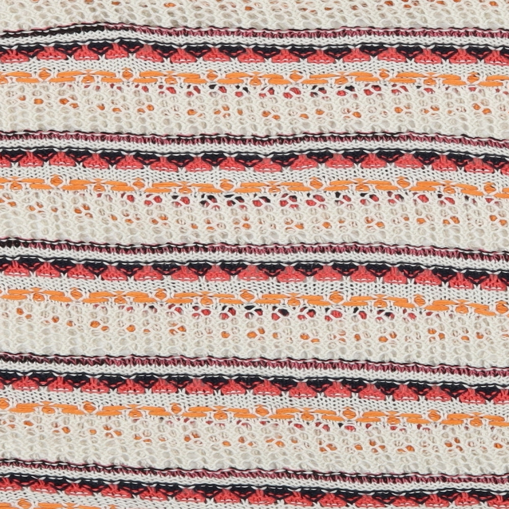 NEXT Womens Ivory Striped Knit Pullover Jumper Size 18