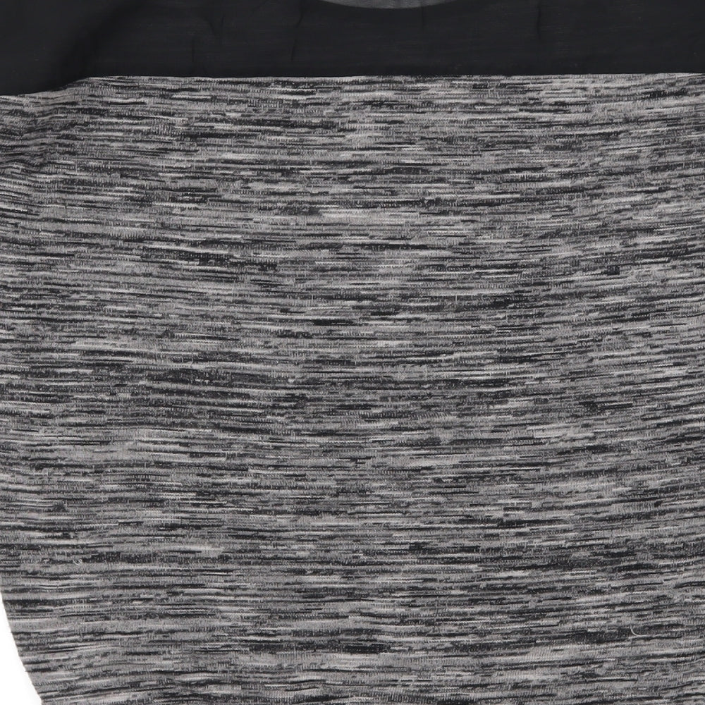 New Look Womens Grey Striped Knit Pullover Jumper Size 8