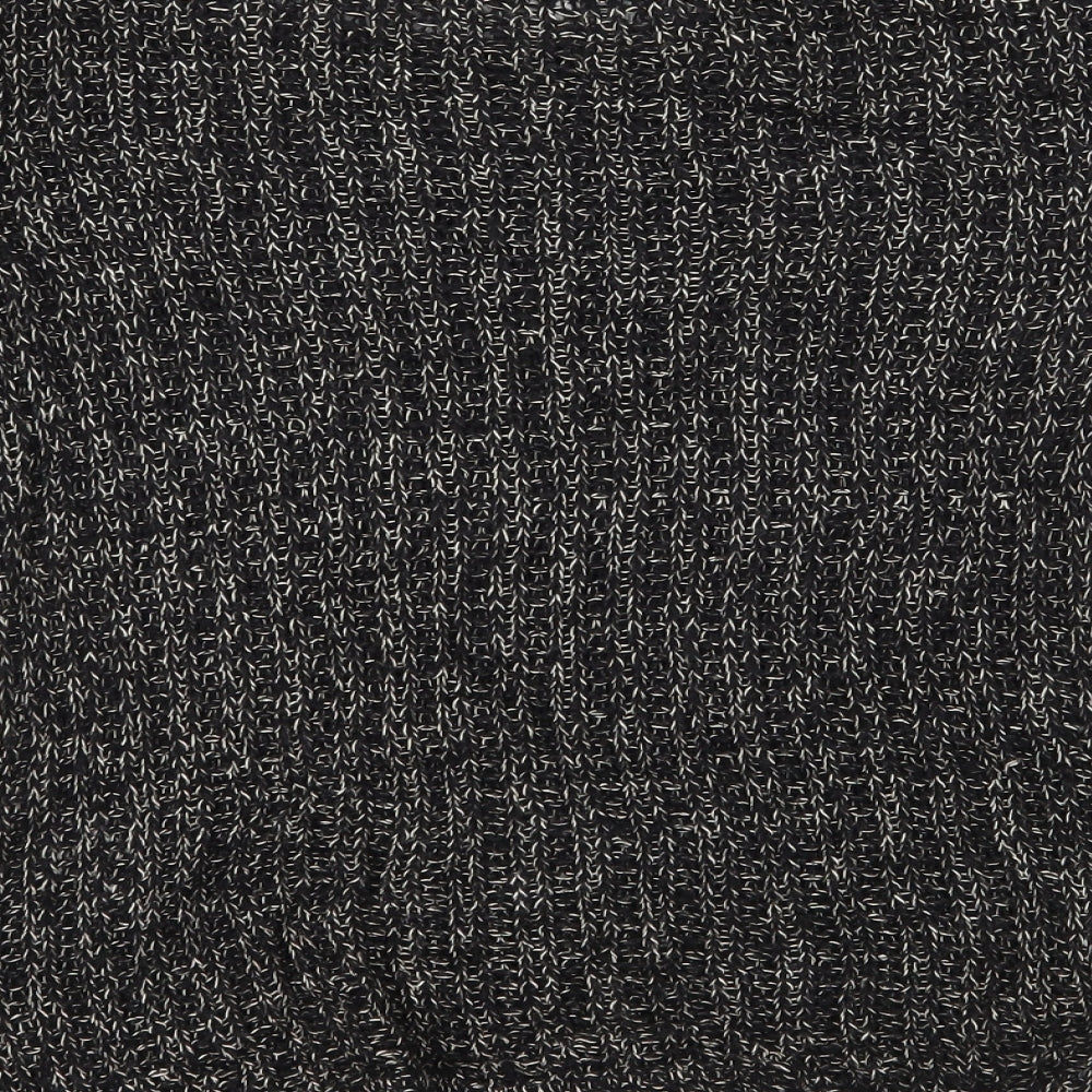 Topshop Womens Black  Knit Pullover Jumper Size 6
