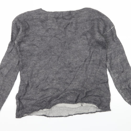 Coercion Womens Grey  Knit Pullover Jumper Size M