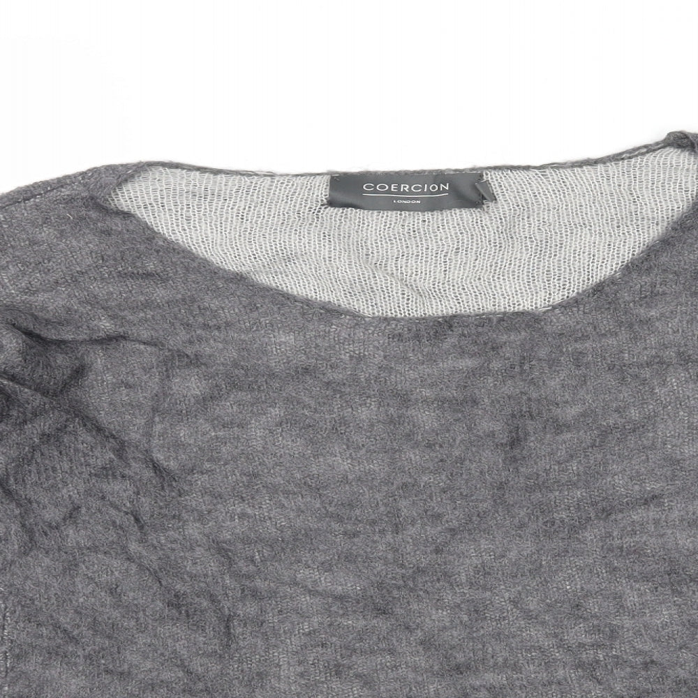 Coercion Womens Grey  Knit Pullover Jumper Size M