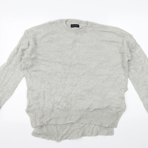 New Look Womens Grey  Knit Pullover Jumper Size L