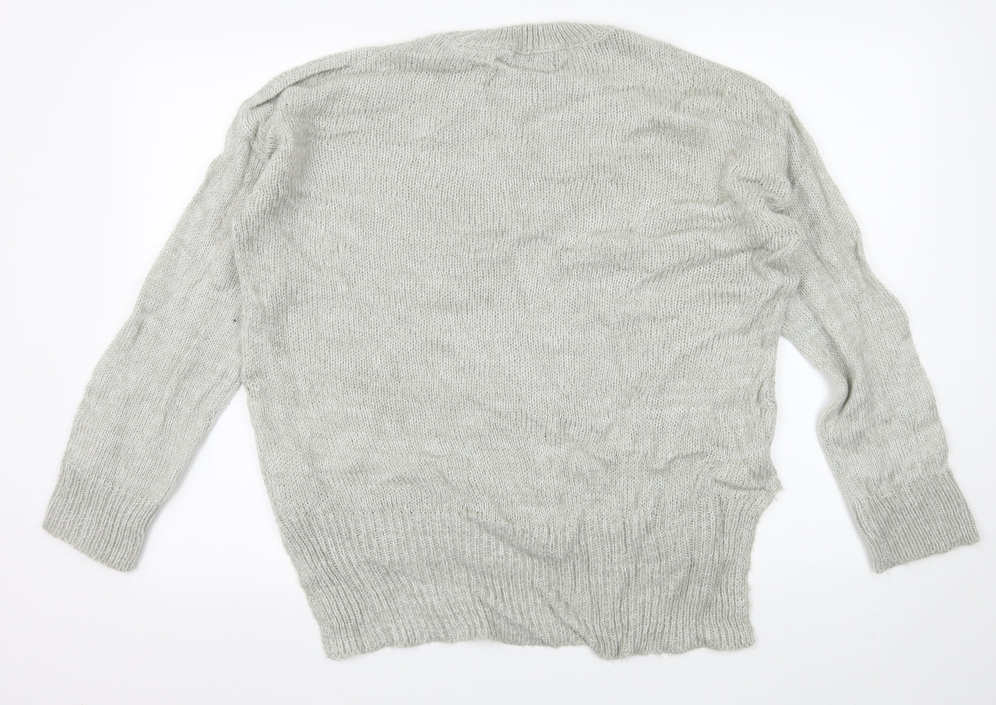 New Look Womens Grey  Knit Pullover Jumper Size L