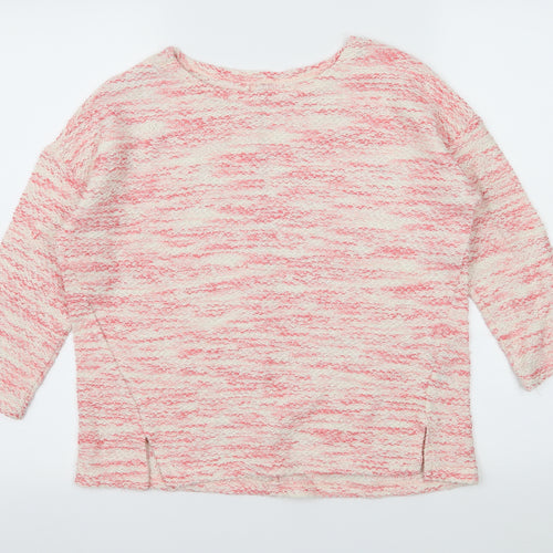 New Look Womens Pink  Knit Pullover Jumper Size M