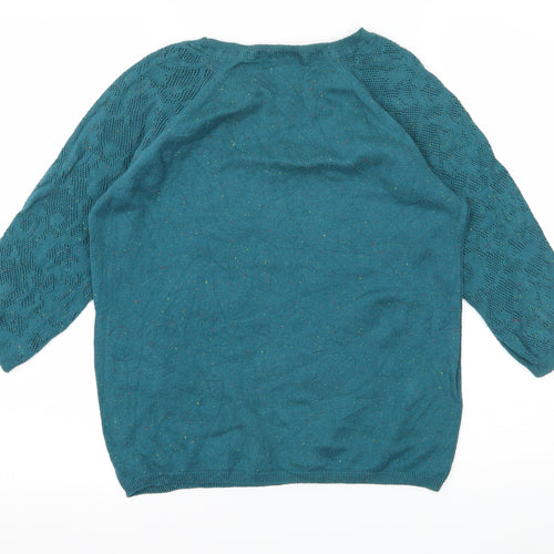 Marks and Spencer Womens Blue  Knit Pullover Jumper Size 12