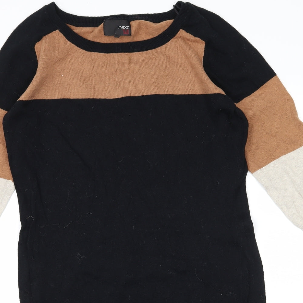 NEXT Womens Black  Knit Jumper Dress  Size 12