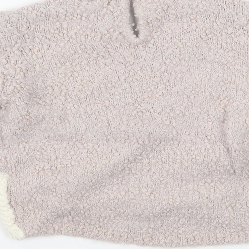 Preworn Girls Pink  Knit Pullover Jumper Size 2 Years  - Cat