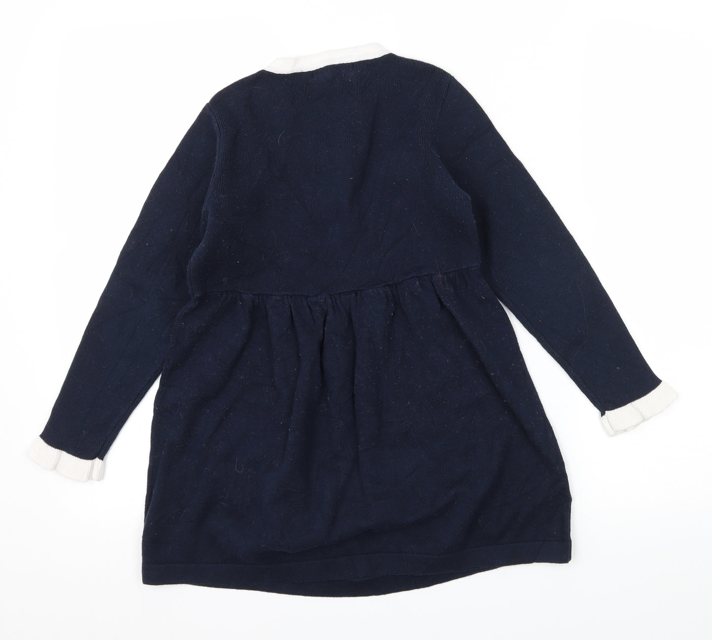Topfeeling Girls Blue  Knit Jumper Dress  Size 10 Years