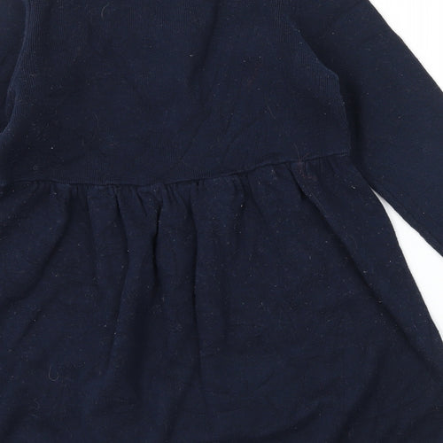 Topfeeling Girls Blue  Knit Jumper Dress  Size 10 Years