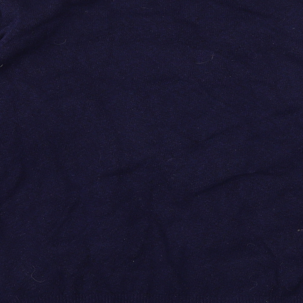 Bonmarché Womens Blue  Knit Pullover Jumper Size 16  - Christmas Pug
