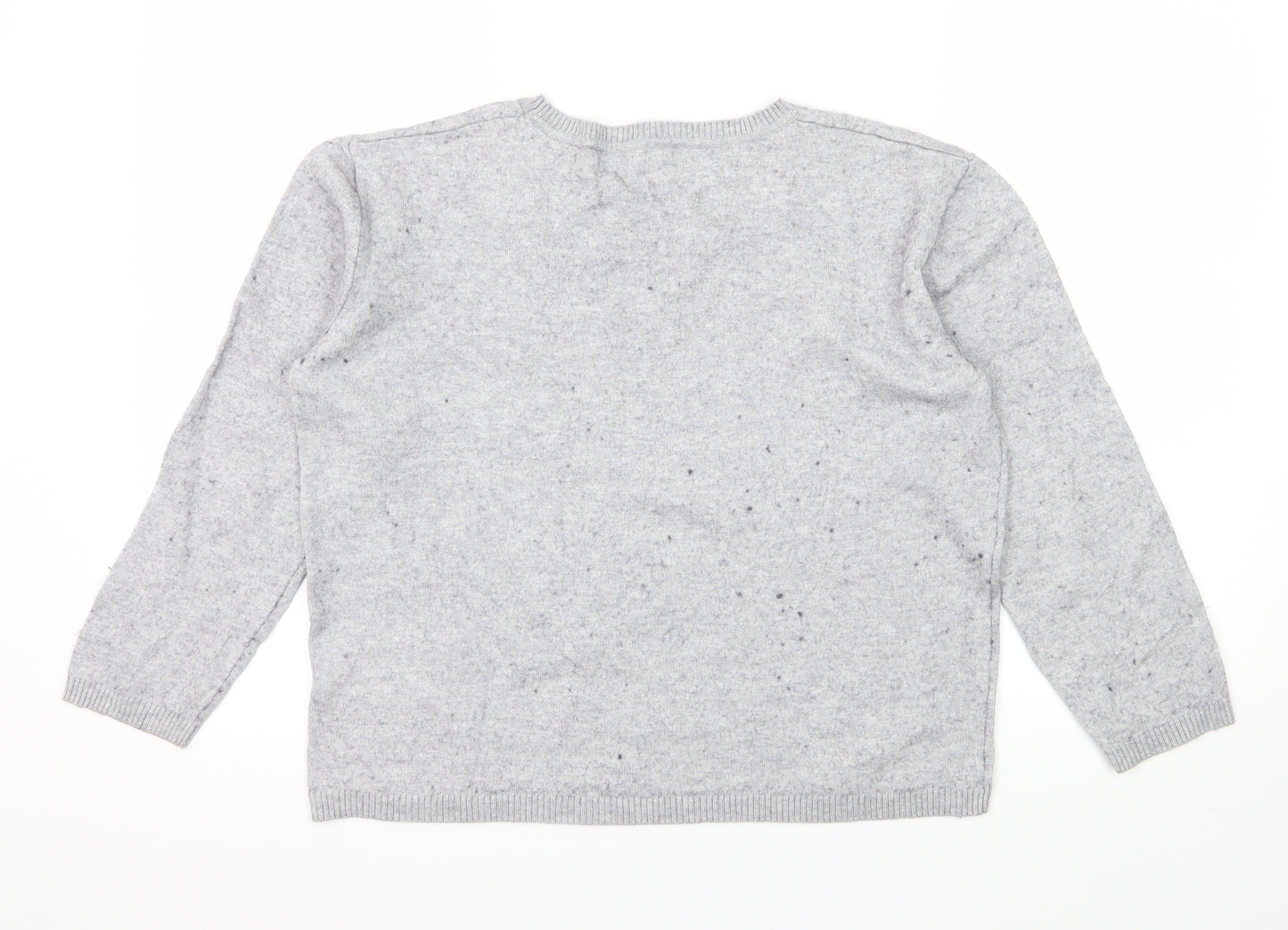 Hush Womens Grey  Knit Pullover Jumper Size XL  - Lightening bolt