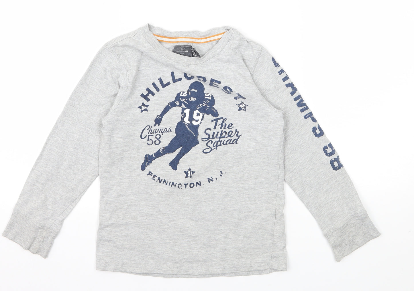 H&M Boys Grey  Jersey Basic T-Shirt Size 7-8 Years  - Hillcrest Super Squad