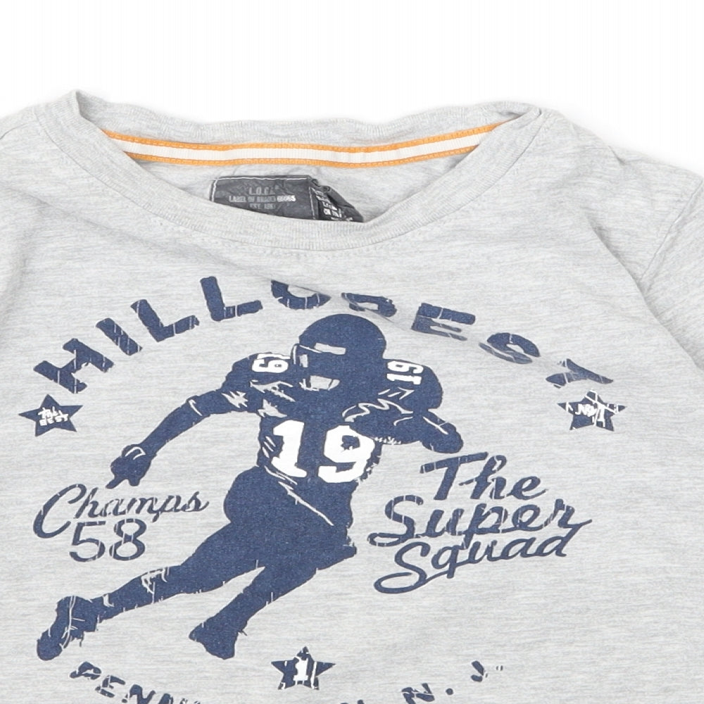 H&M Boys Grey  Jersey Basic T-Shirt Size 7-8 Years  - Hillcrest Super Squad