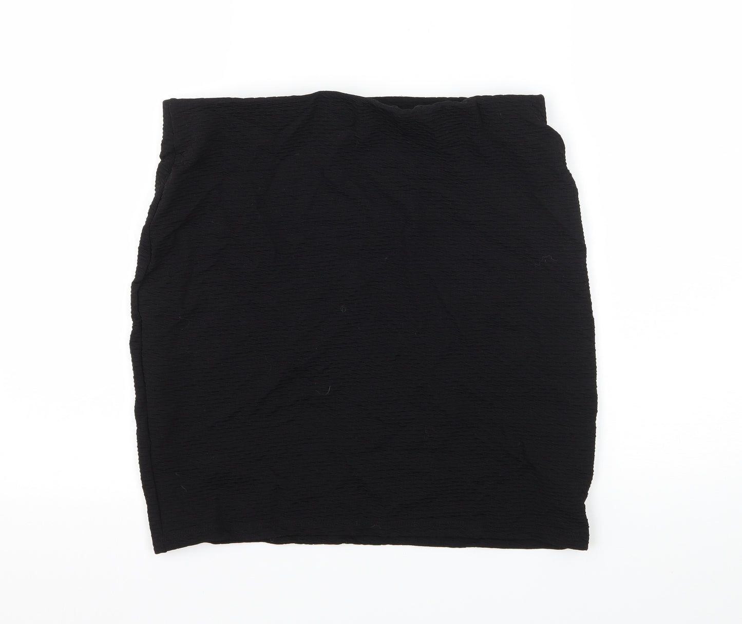 New Look Womens Black  Jersey Mini Skirt Size 14