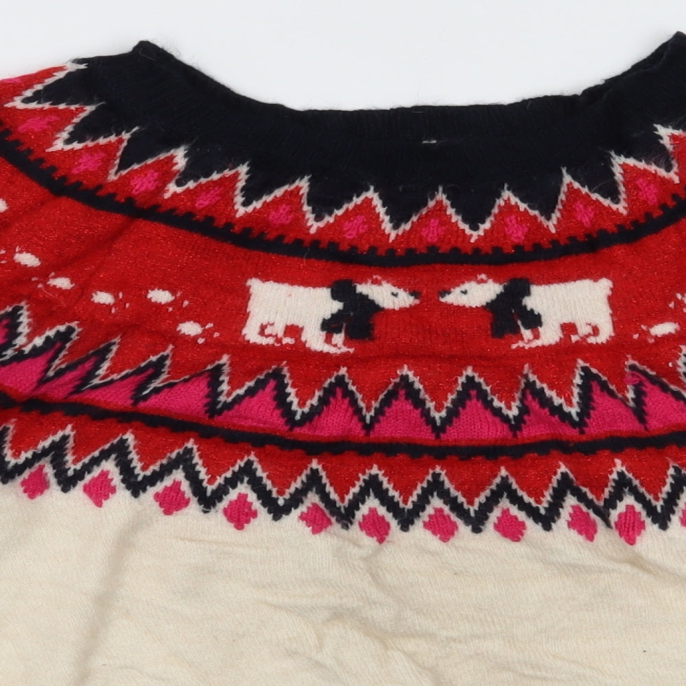 TU Womens Ivory  Knit Pullover Jumper Size 10