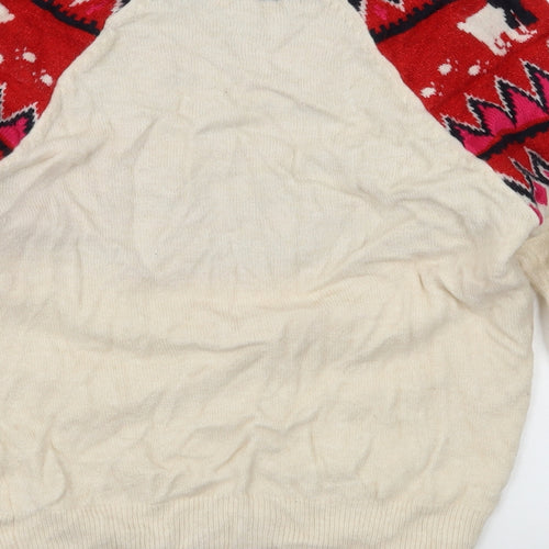 TU Womens Ivory  Knit Pullover Jumper Size 10
