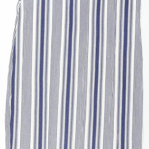 Peacocks  Womens White Striped  Bodycon  Size 8