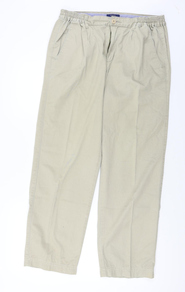Easy Womens Beige Straight Jeans Size 32 in L32 in