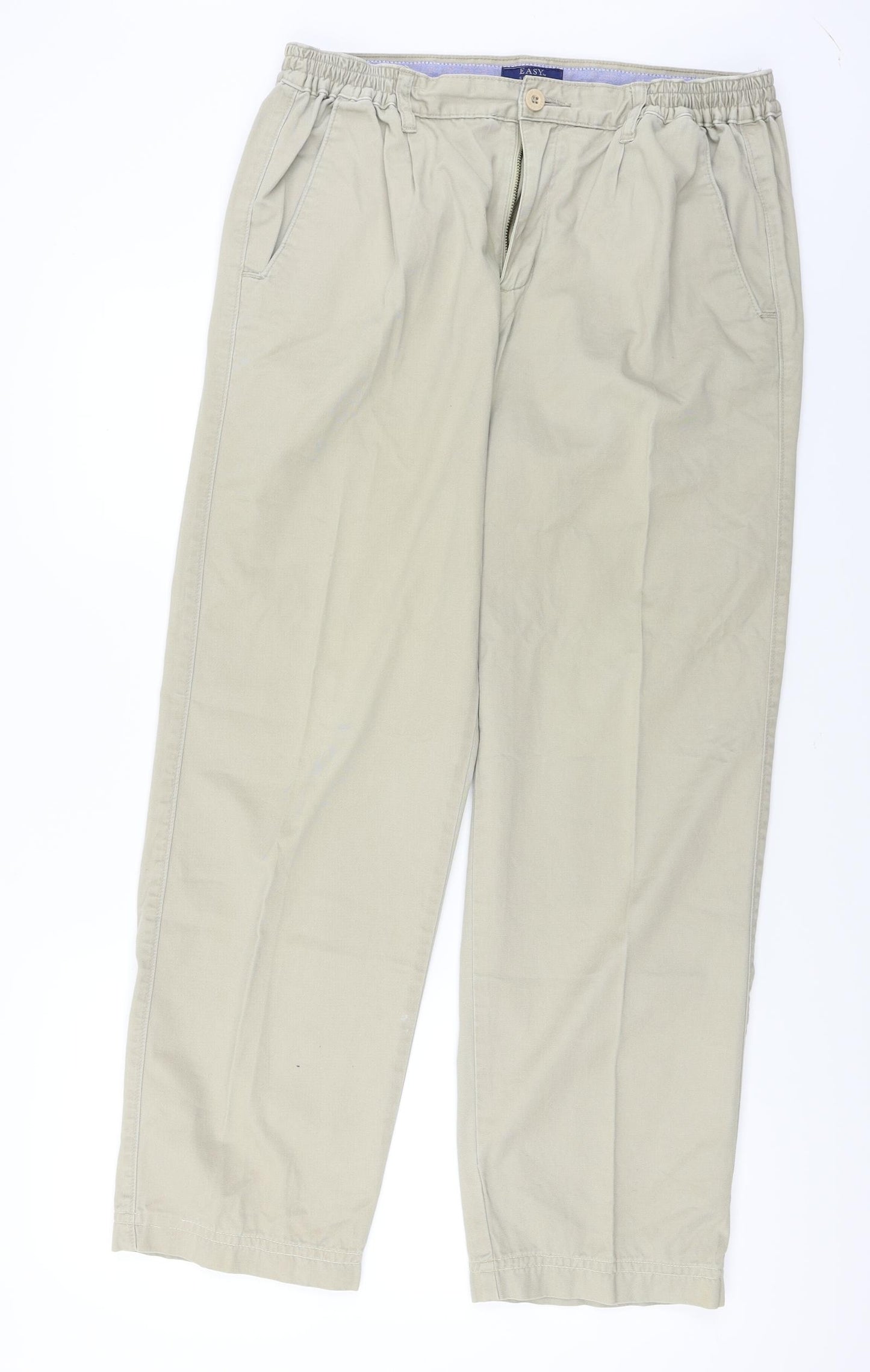 Easy  Womens Beige   Straight Jeans Size 32 in L32 in