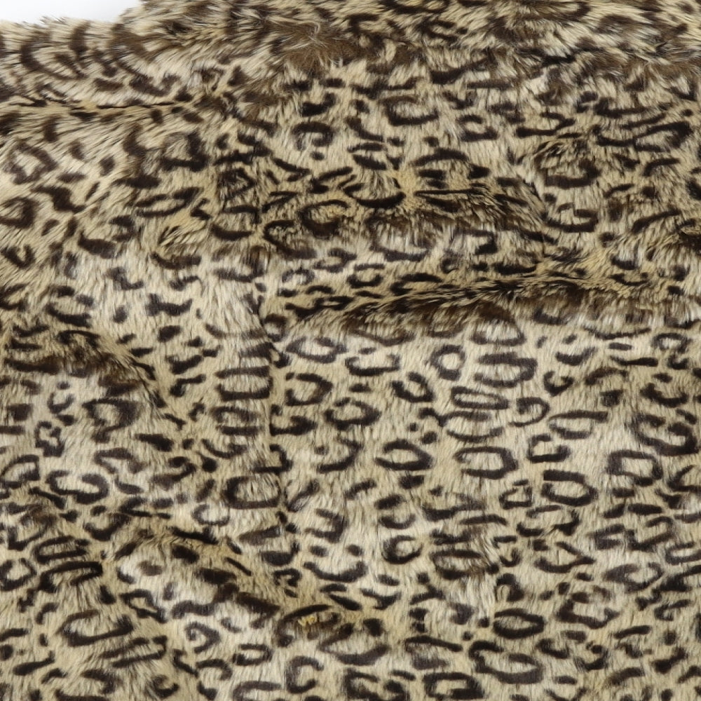 Atmosphere  Womens Beige Animal Print  Jacket Coat Size 12