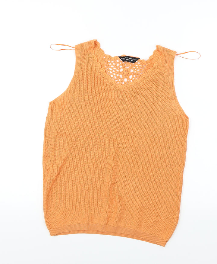 Dorothy Perkins Womens Orange Pullover Jumper Size 12