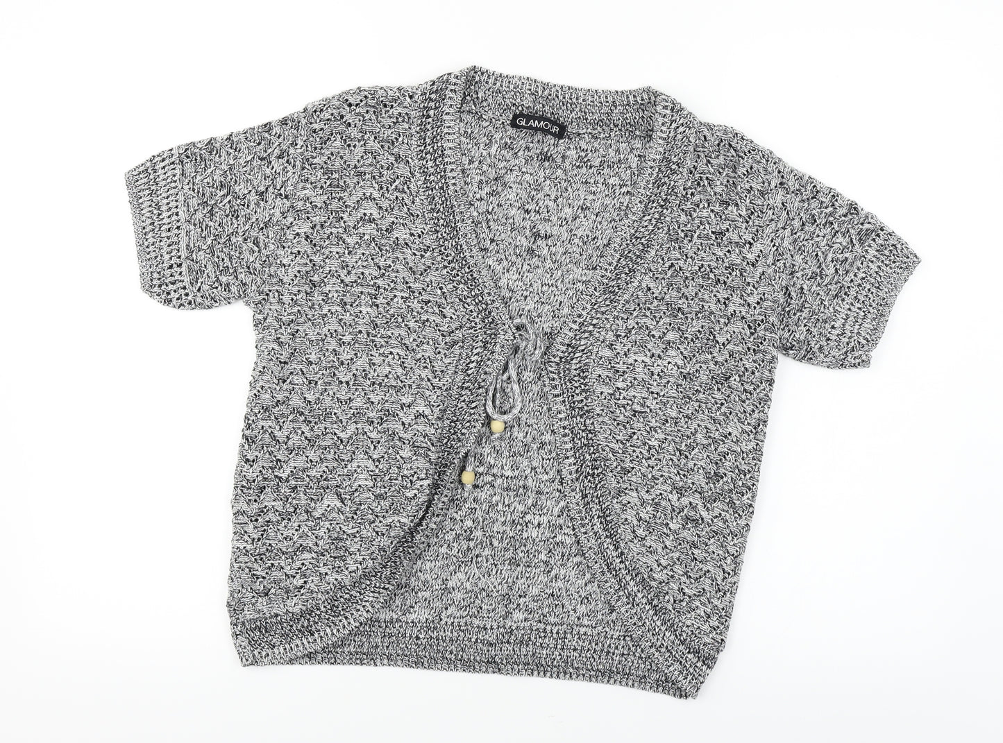 Glamour  Womens Grey   Cardigan Jumper Size M