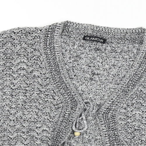 Glamour  Womens Grey   Cardigan Jumper Size M