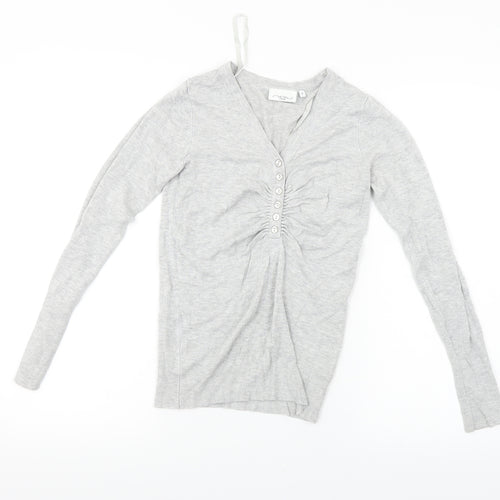 New Look  Womens Grey   Cardigan Jumper Size 8