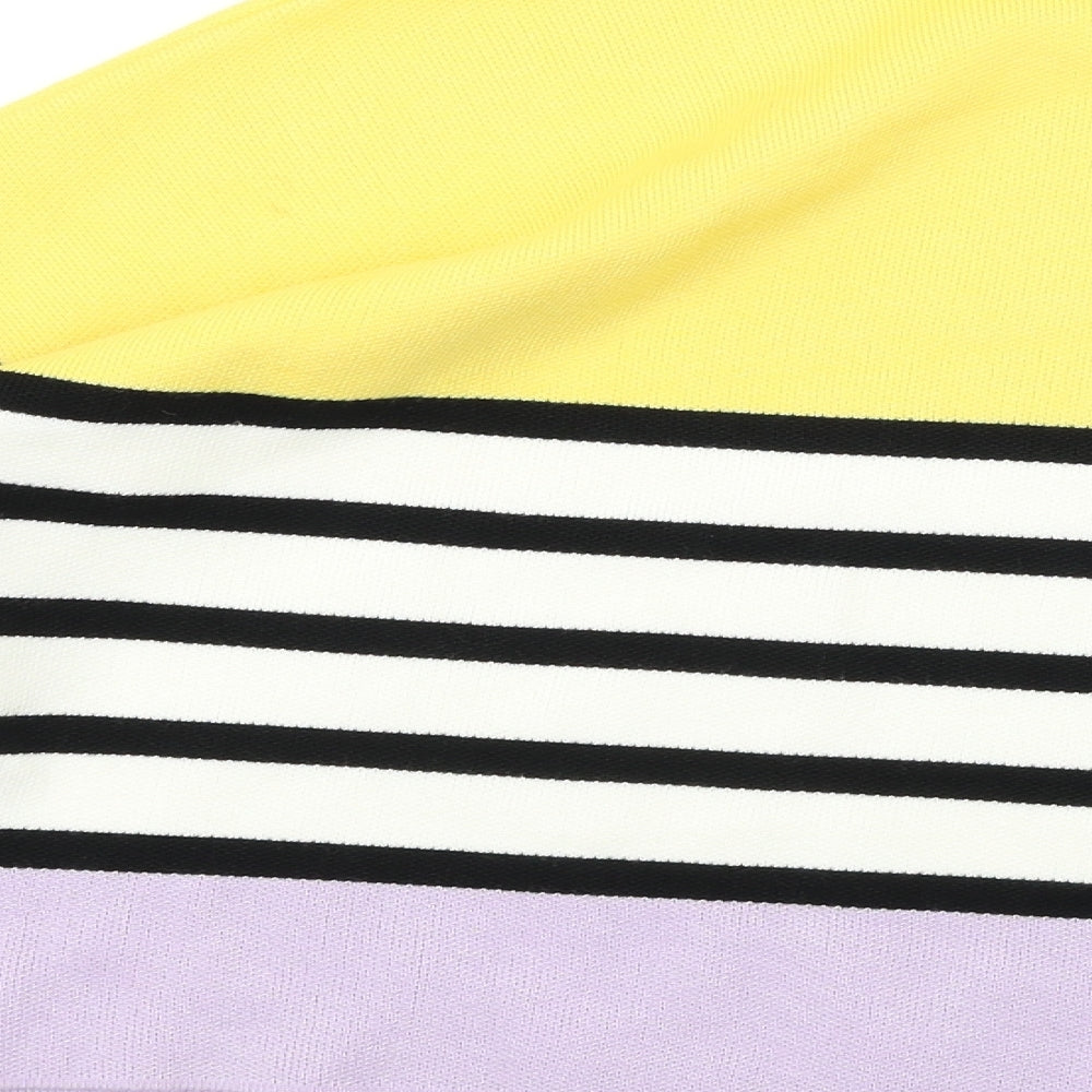 New Look  Girls Yellow Striped  Pullover Jumper Size 12-13 Years
