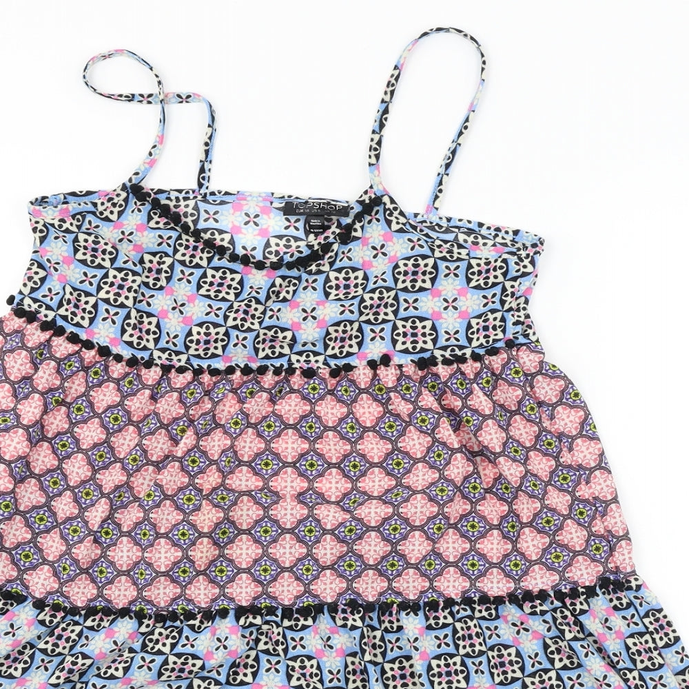 Topshop  Womens Blue   Basic Blouse Size 10