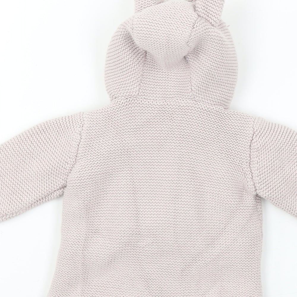 Marks and Spencer  Girls Beige   Cardigan Jumper Size 3-6 Months