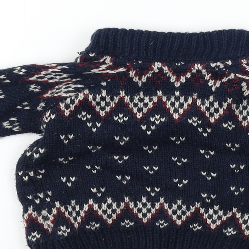 Rebel  Boys Blue   Pullover Jumper Size 6-9 Months