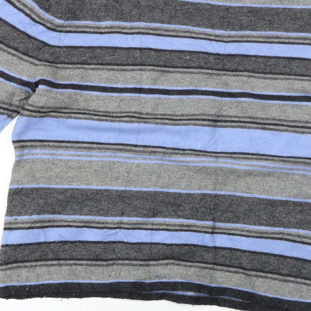 Gerry Weber  Womens Grey Striped  Pullover Jumper Size 12