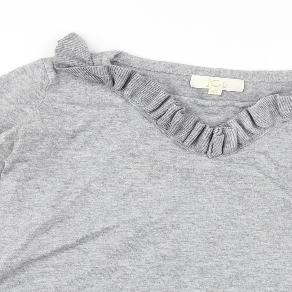 JCL  Womens Grey   Pullover Jumper Size M