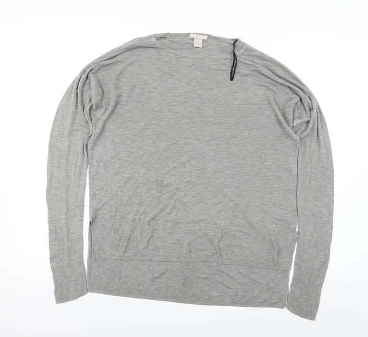 H&M Womens Grey Pullover Jumper Size M
