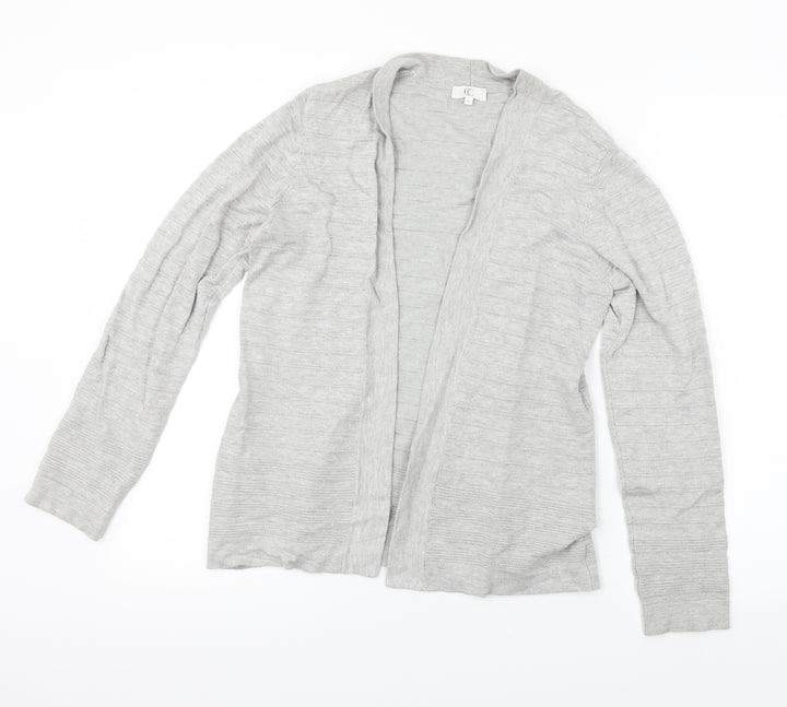 Country Casuals  Womens Grey Striped  Cardigan Jumper Size M