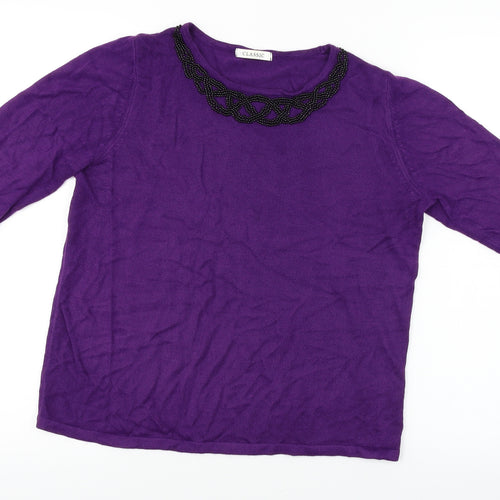 Marks and Spencer  Womens Purple   Pullover Jumper Size 14