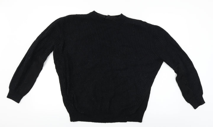 Topshop Womens Black Pullover Jumper Size 12