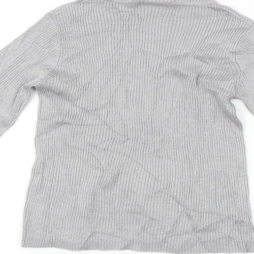 Sara Woman  Womens Silver   Pullover Jumper Size S