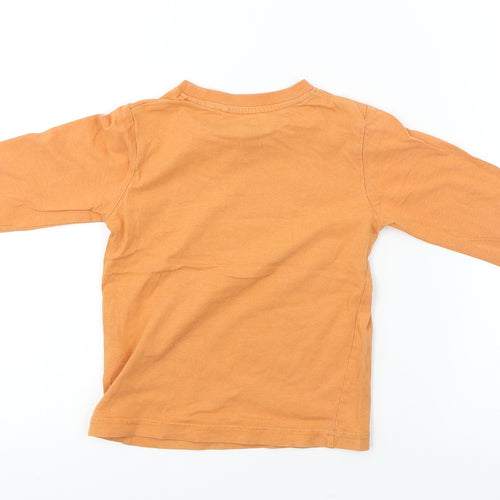 TU Boys Orange   Basic T-Shirt Size 2 Years