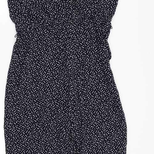 F&F Womens Blue Floral  Jumpsuit One-Piece Size 14